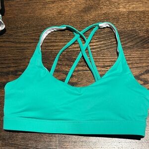 Women's green Sports Bra